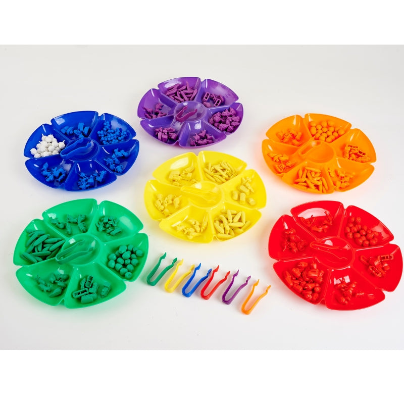 TickiT - Sorteertray bloemen 40cm (6 stuks)