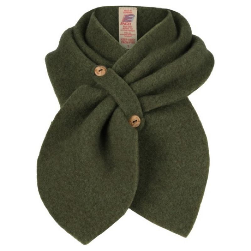 Engel Natur - sjaal 100% wol fleece - bosgroen
