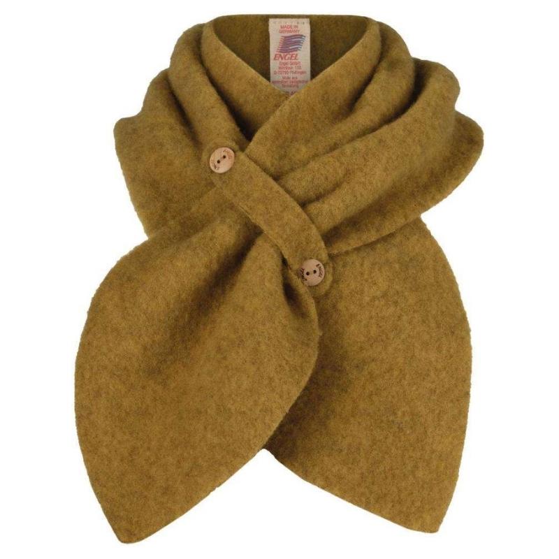 Engel Natur - sjaal 100% wol fleece - saffraan