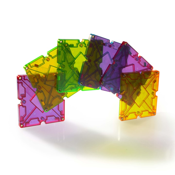 Magna Tiles - 40 stuks Freestyle Clear Colors - Constructiespeelgoed