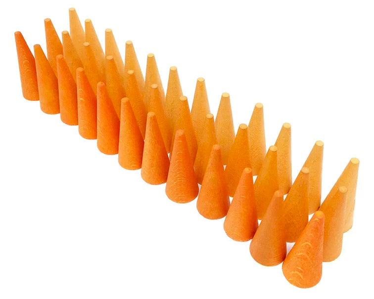 Grapat - Mandala Kegeltjes (oranje) 36st - Grapat