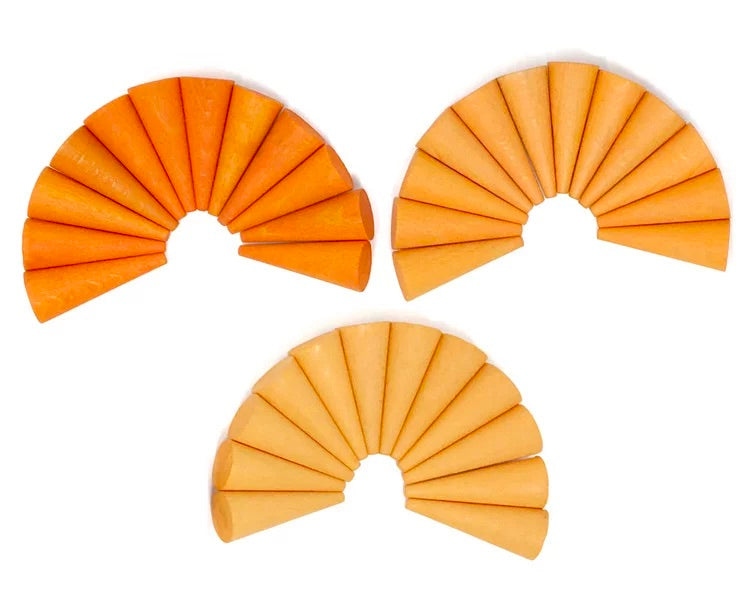 Mandala Kegeltjes (oranje) 36st - Grapat