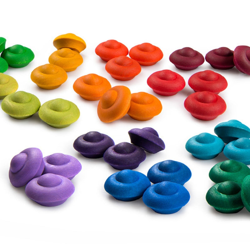 Grapat - Mandala regenboog bloemen 36 stuks - Grapat