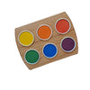 Grennn - Waterverf houder 6 kleuren regenboog - Inclusief vd linde waterverf