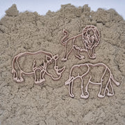 Safari stekers voor bij het Kinetisch Zand 3 stuks