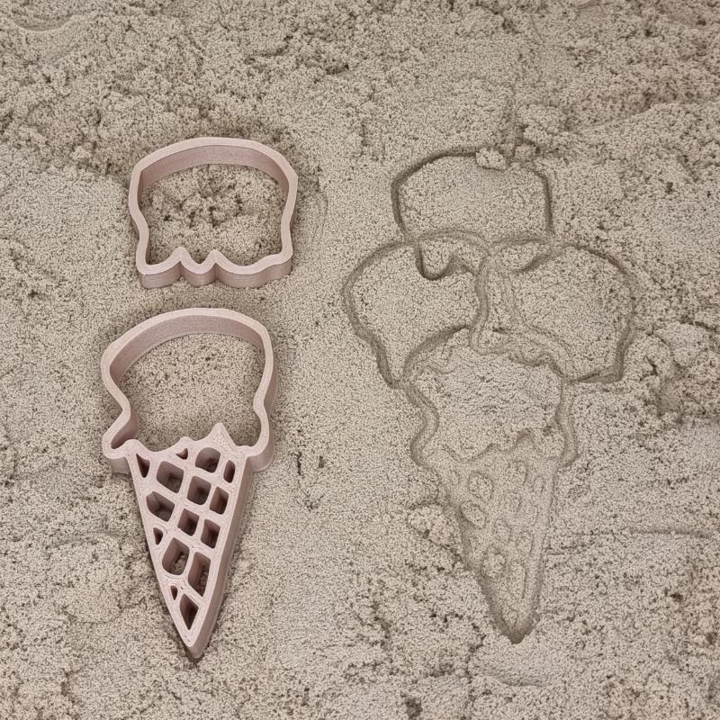 Grennn - Ijsje met bolletje uitsteker voor bij het Kinetisch Zand - 2 stuks