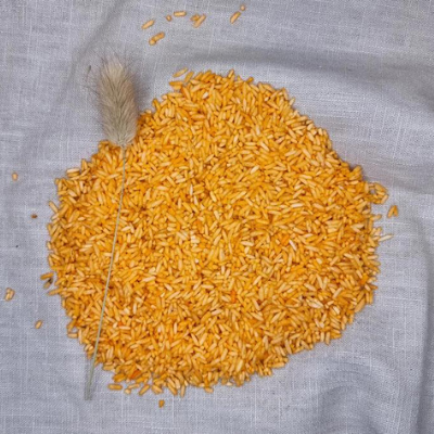 Grennn - Gekleurde sensorische rijst 250 gram - Oranje