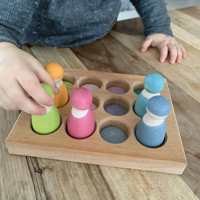 Grimm's - Houten Sorteerbord Pastel