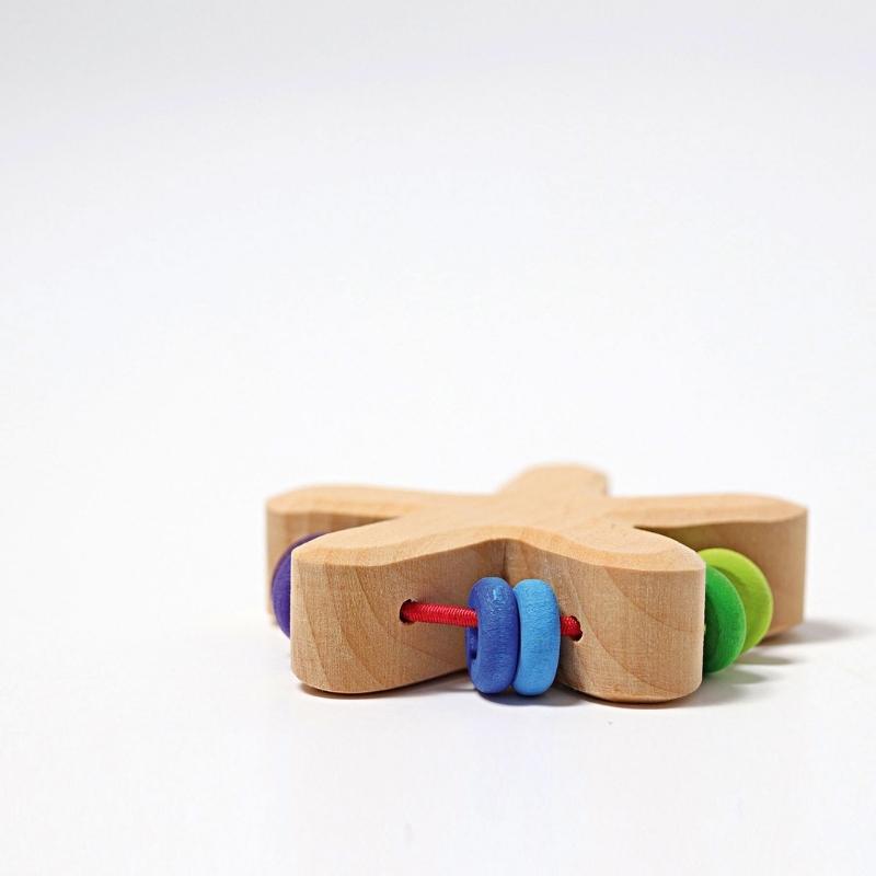 Grimm's - Houten Rammelaar Regenboog Ster