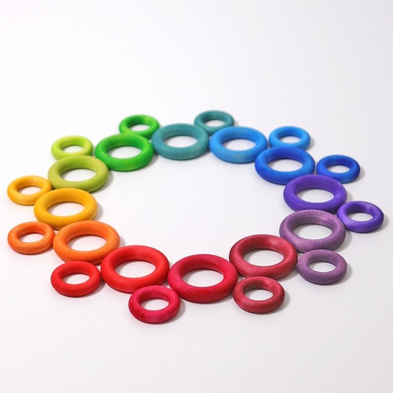 Grimm's - Regenboogringen 24 stuks