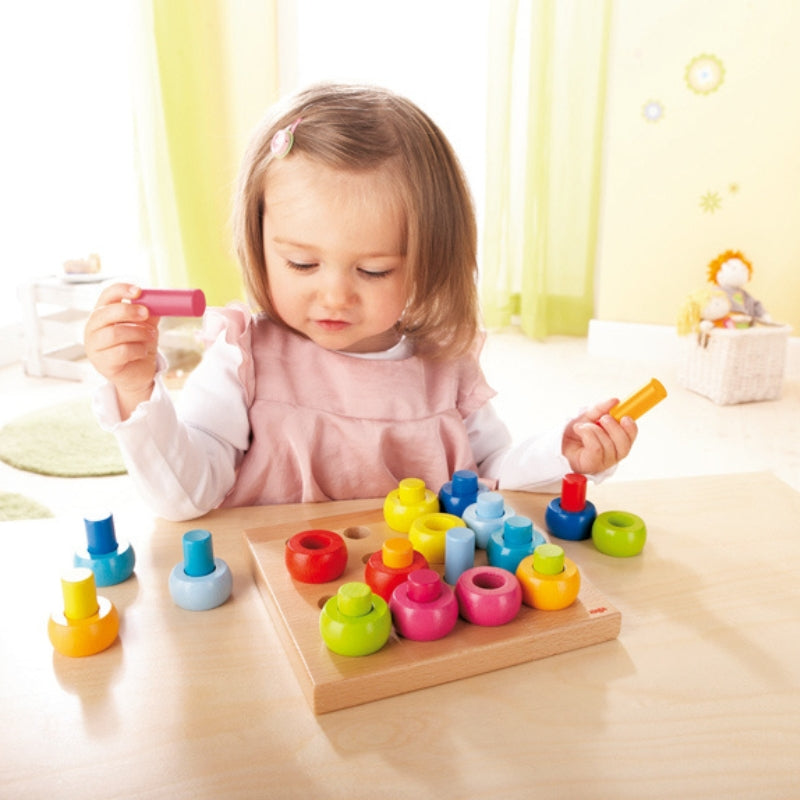 Haba - Regenboog draaikolken (steekspel, 2+ jaar)