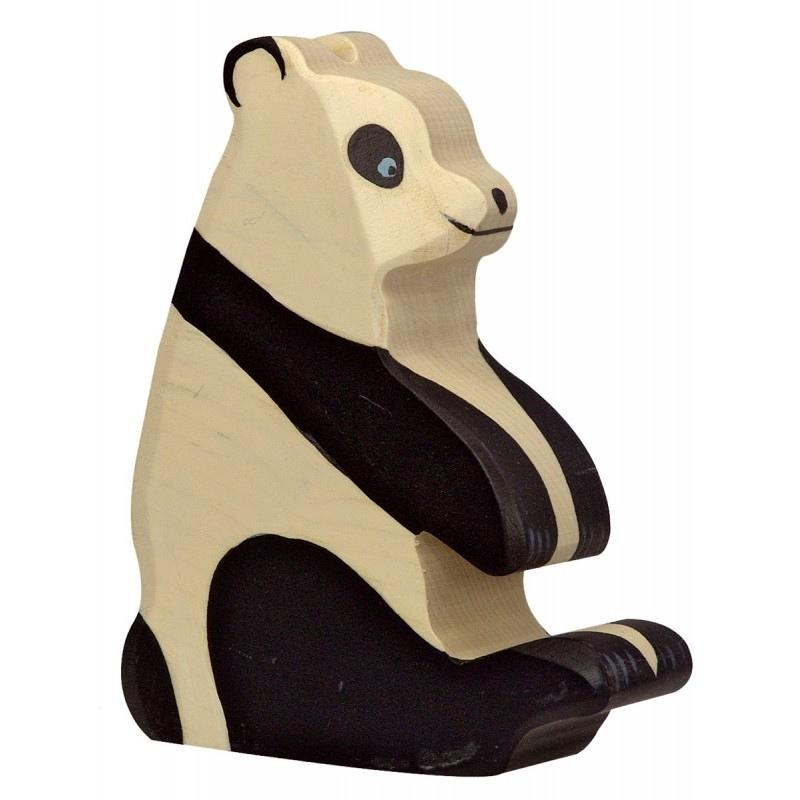 Holztiger - Houten Dieren - Pandabeer 10 cm