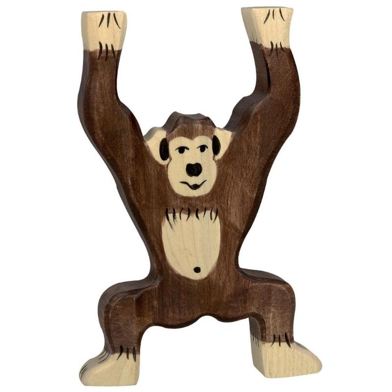 Holztiger - Houten Dieren - Chimpansee 13 cm