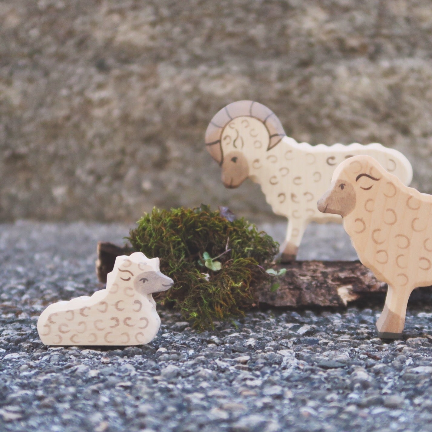 Holztiger - Houten Dieren - Ram 12 cm