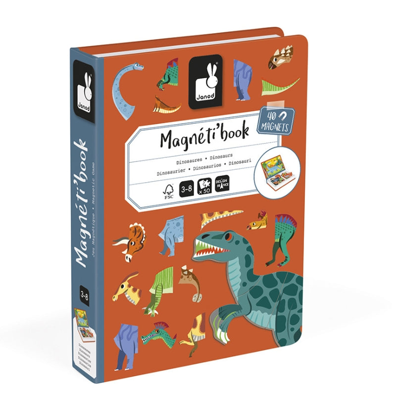 Janod Magnetibook - Dinosaurus