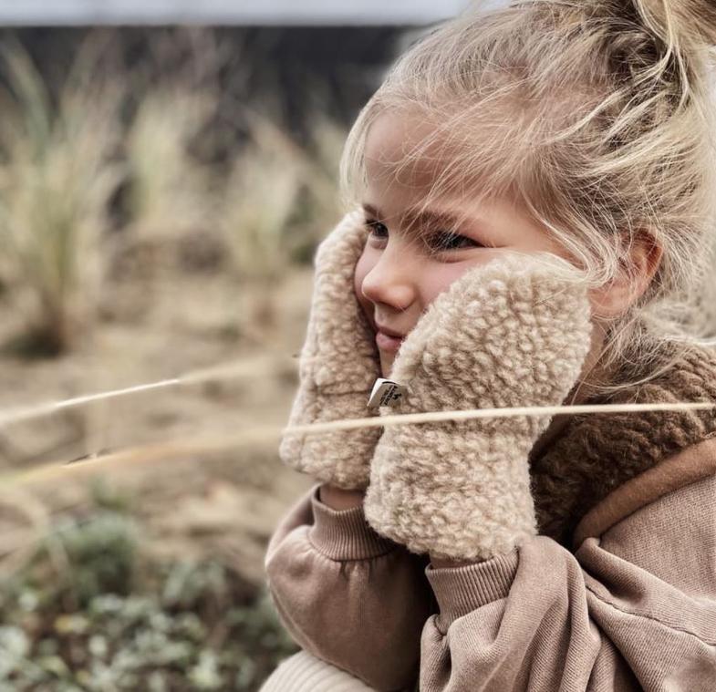 Alwero - Wanten Gully (0-9 jaar) 100% wol Beige