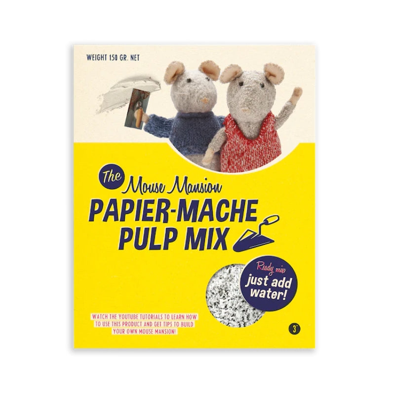 Papier maché pulp mix (230 gr) - Het Muizenhuis
