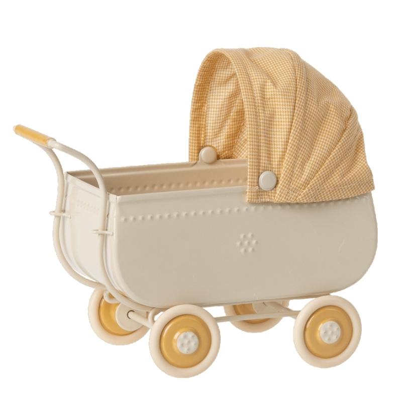 Maileg - Vintage Kinderwagen Geel