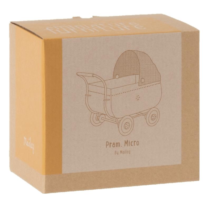 Maileg - Vintage Kinderwagen Geel