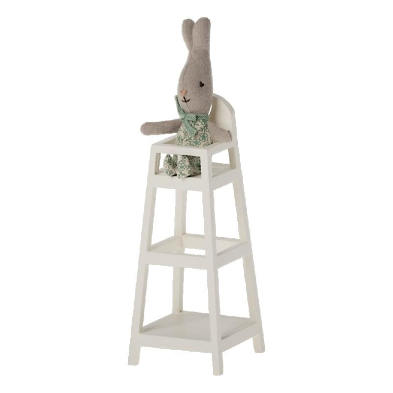 Maileg - Kinderstoel muis wit (15,5 cm)