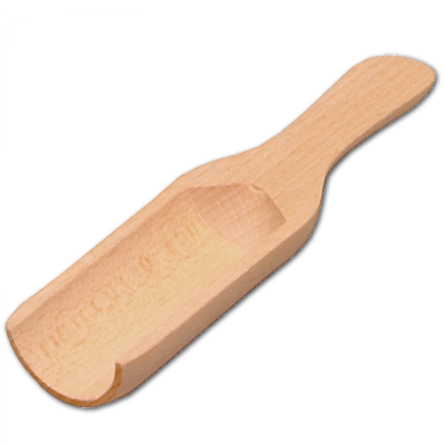 Montessori houten schepje voor sensorisch spel 11cm