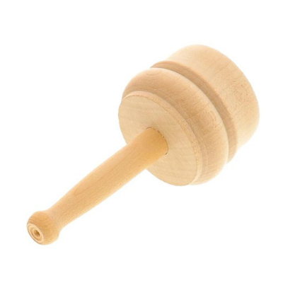 Sensorische houten zand stempel - roos