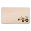 Montessori houten plankje met graafmachine 22cm