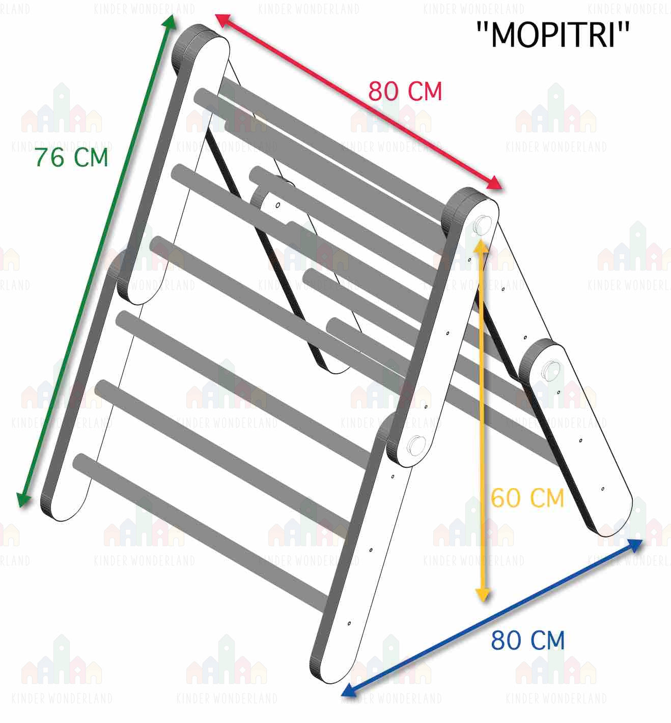 Houten Klimrek 'Mopitri' (Pikler)  - Ette Tete