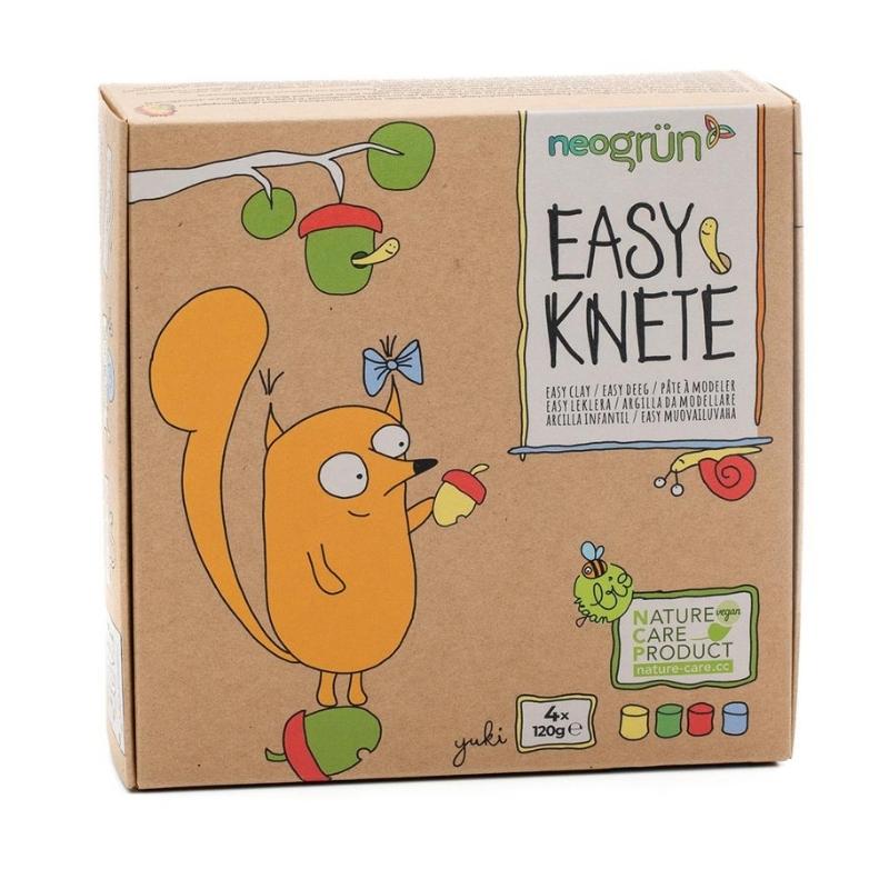 Neogrün - Natuurlijke boetseerklei Yuki - blauw, rood, geel en groen