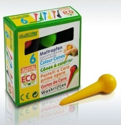 Natuurlijke Waskrijtjes voor Peuterknuistjes (6 stuks) - ökoNORM