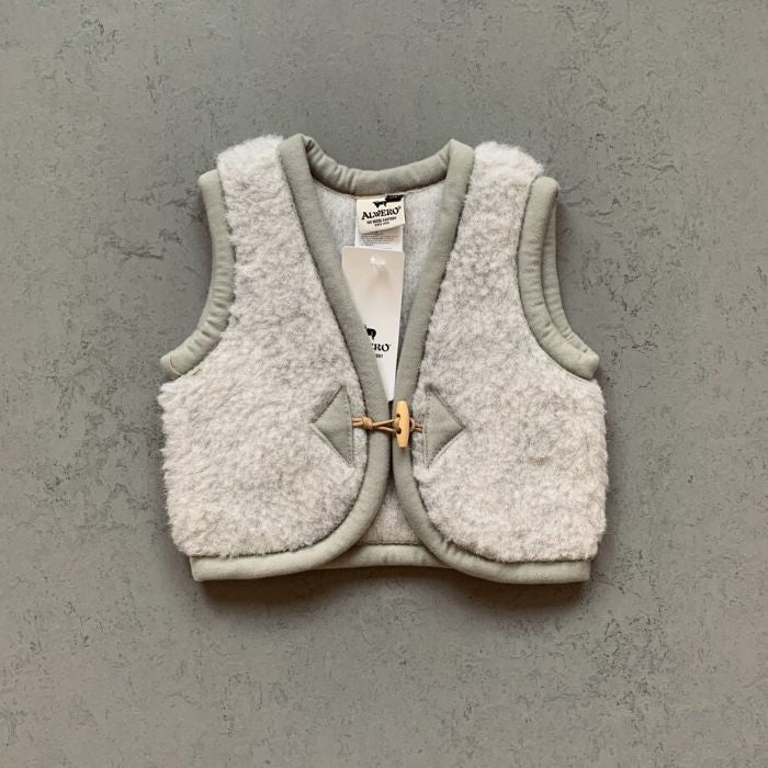 Alwero Jr - Vest of bodywarmer Alpen Grijs - 100% wol