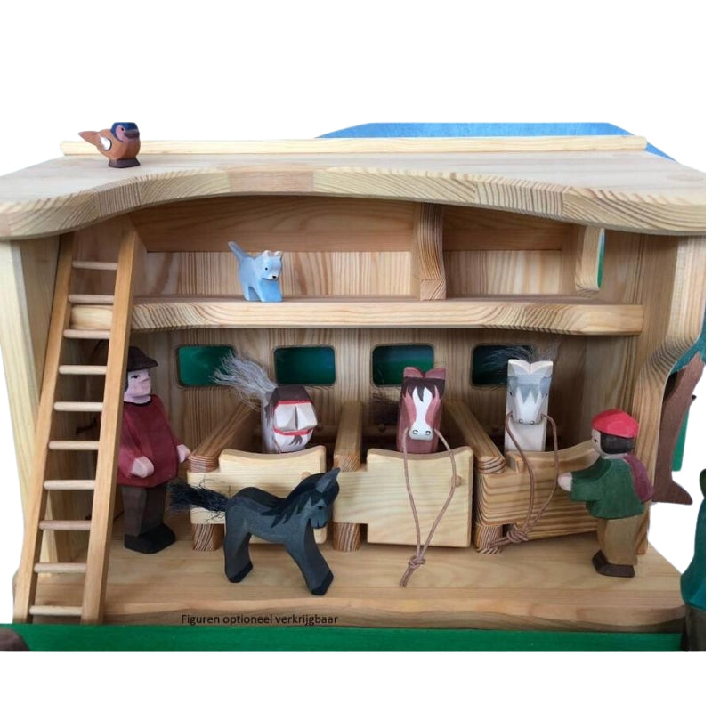 Houten paardenstal - Ostheimer