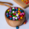 Pagalou - Montessori houten gekleurde ballen - 88 stuks 1,2cm diameter