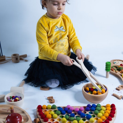Pagalou - Montessori houten schaar voor sensorisch spel 27cm