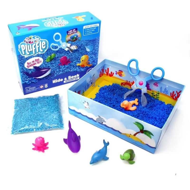 thumbnail image 2 of Educational Insights Playfoam Pluffle 2-Pack - Red & Blue Sensory Bin Filler 2 of 4