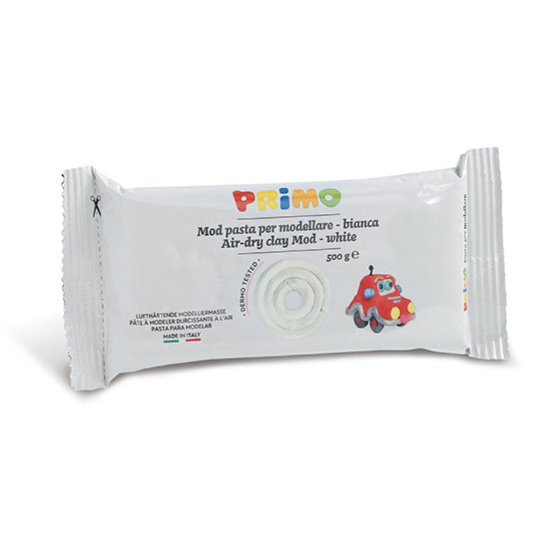 Primo - zelfhardende klei (wit, 500 gram)
