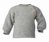 Engel Natur - 100% wol-fleece sweater trui - Lichtgrijs
