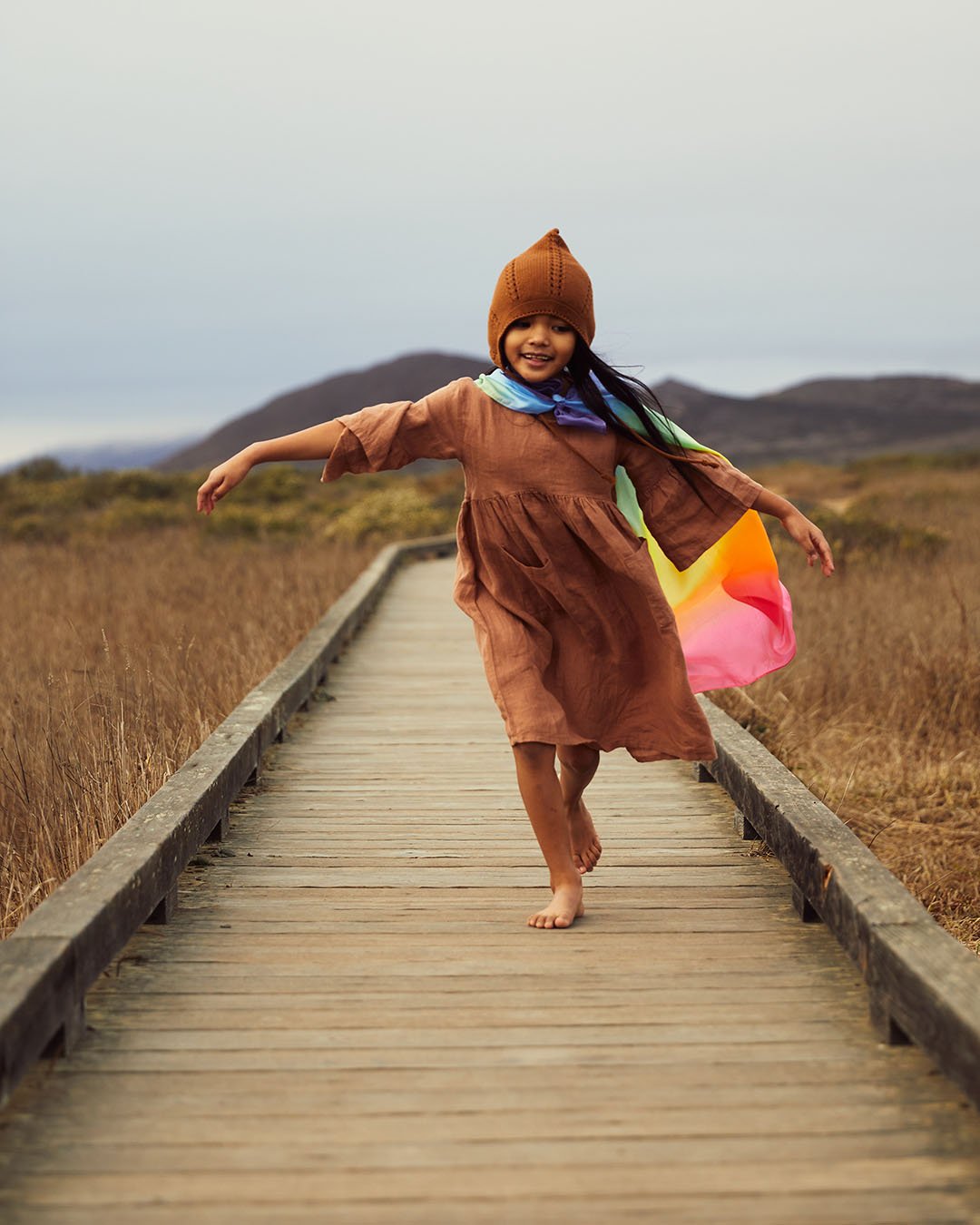 Sarah's Silks Speelzijde Regenboog - 86x86cm