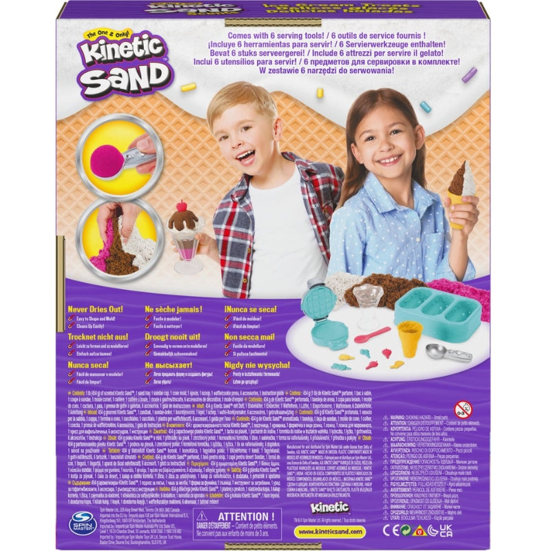 Relevant Play - Kinetisch Zand Ijsjesset met drie kleuren geurend zand - 510 gram