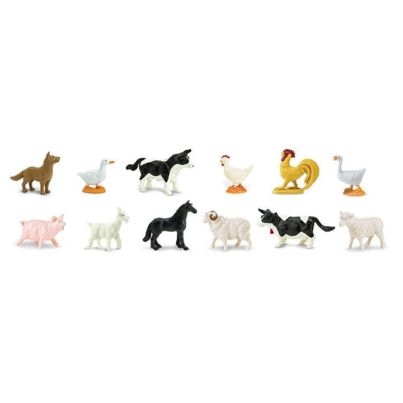 Speelfiguren Boerderijdieren (12 stuks) - Safari Ltd
