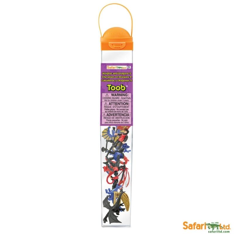 Speelfiguren Ridders en Draken 2 Toob - Safari Ltd 9 stuks