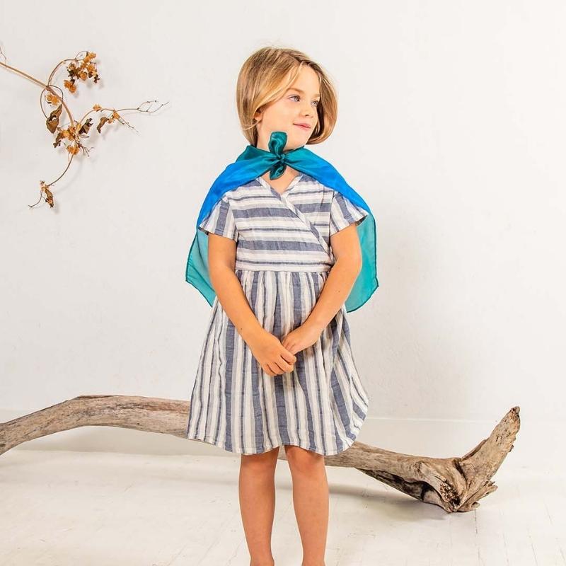 Sarah's Silks Mini Speelzijde Ocean - 53x53cm