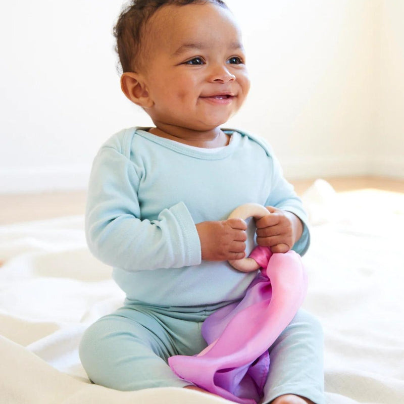 Bijtring Bloesem - Speelzijde 50 cm - Sarah's Silks