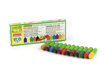 Natuurlijke Waskrijtjes (12 stuks) - ökoNORM