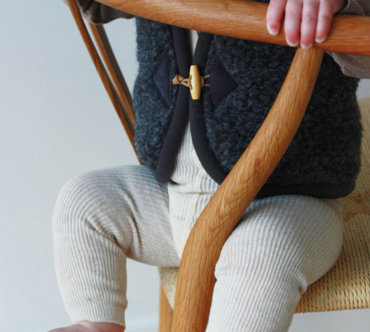 Alwero Jr - Vest of bodywarmer Alpen Antraciet - 100% wol