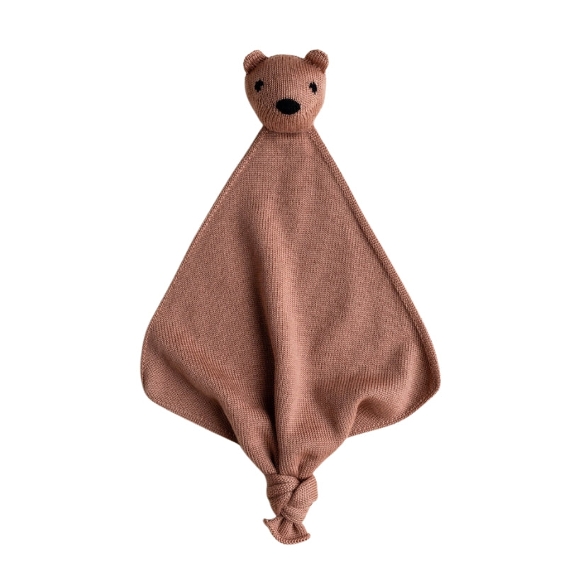 Hvid - Teddy Tokki knuffeldoekje - 100% merinowol - Terracotta