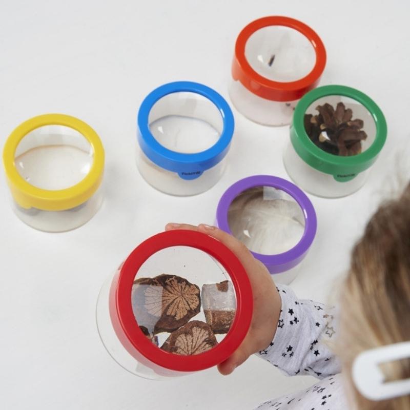 TickiT - Regenboog observatie potjes (6 stuks)