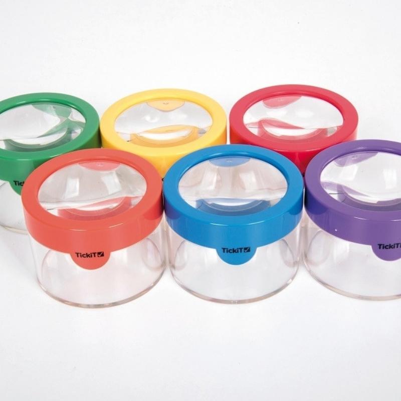 TickiT - Regenboog observatie potjes (6 stuks)