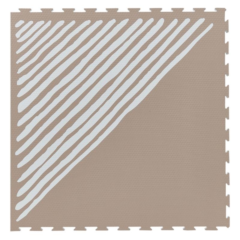 Toddlekind speelmat - Sandy Lines Tan (180x120cm)