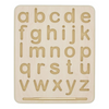 Montessori houten Alfabet traceerbord kleine letters met traceerpen
